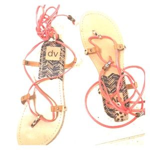 Gladiator sandals leopard Doche vita 6.5